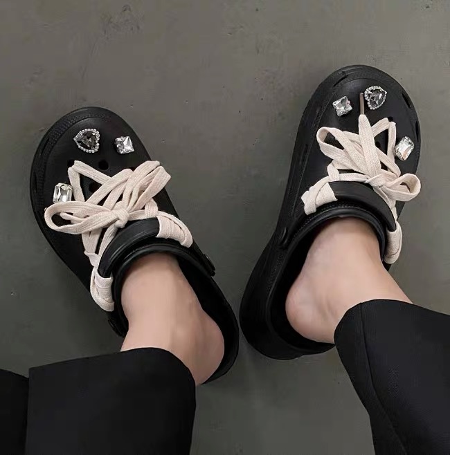 She’s trouble two tone sneak crocs SNZZ170 images